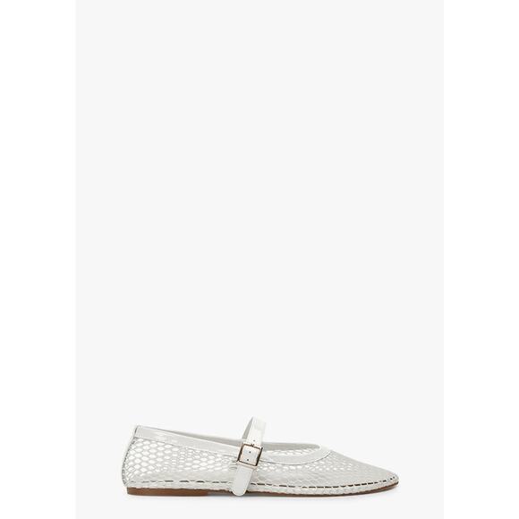 Tony Bianco Shoes - Tony Bianco 'Mia' White Patent Leather & Mesh Flats Size 9.5